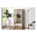 Schoenenkast - Spiegel & 3 laden - Sonoma