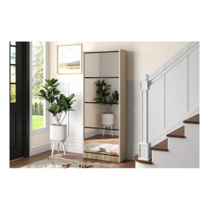 Opbergmeubels - Schoenenkast - Spiegel - 4 laden - Sonoma