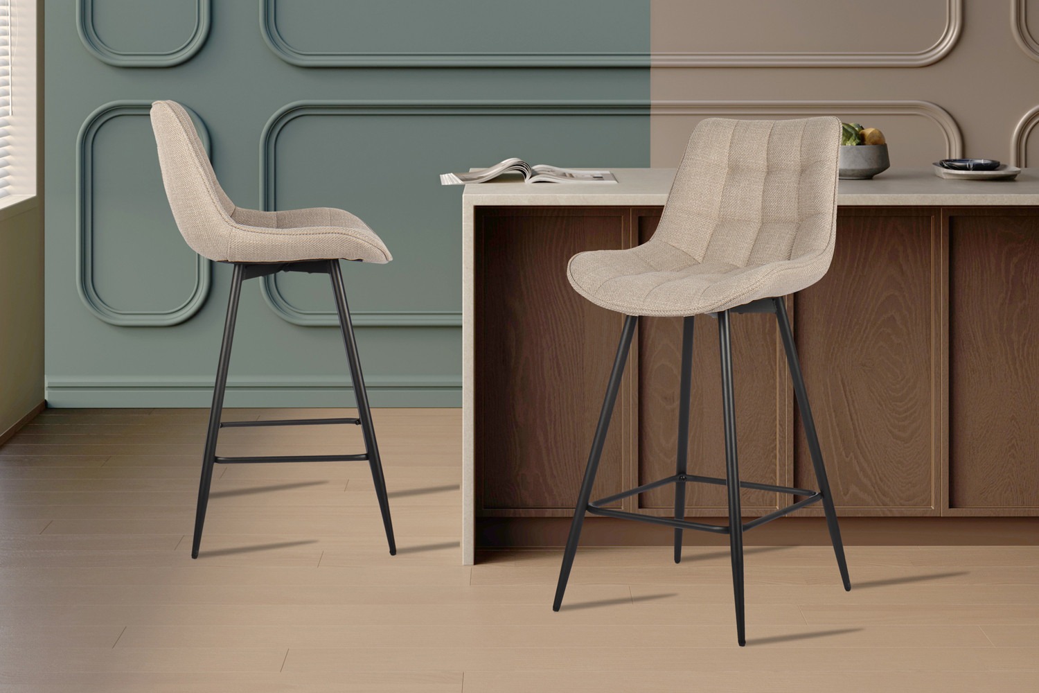 Stoel - Comfortabel - Stijlvol - Lichtgrijs