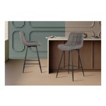 Barstoel - Comfortabel – Modern - Grijs