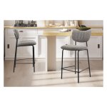 Kruk - Comfortabel - Stof - Donkergrijs