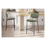 Barkruk - Comfortabel - Stof - Groen