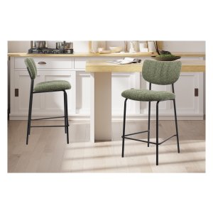 Barkruk - Comfortabel - Stof - Groen