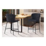 Barstoel - Stijlvol - Donkergrijs