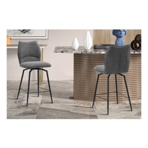 Barkruk Draaibaar - Lara - Grijs