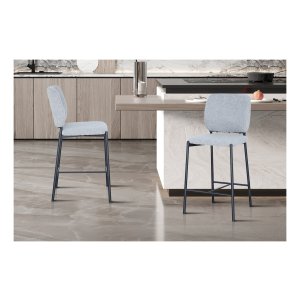 Barkruk - Stoffen - Lichtgrijs