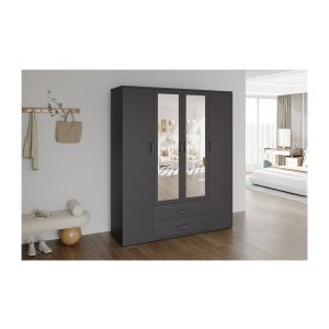 Kledingkast - Stijlvol - Ruim - Donkergrijs