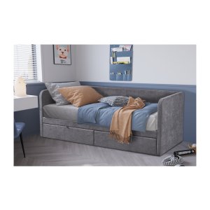 - Bed - Ruimtebesparend – Comfortabel - Grijs