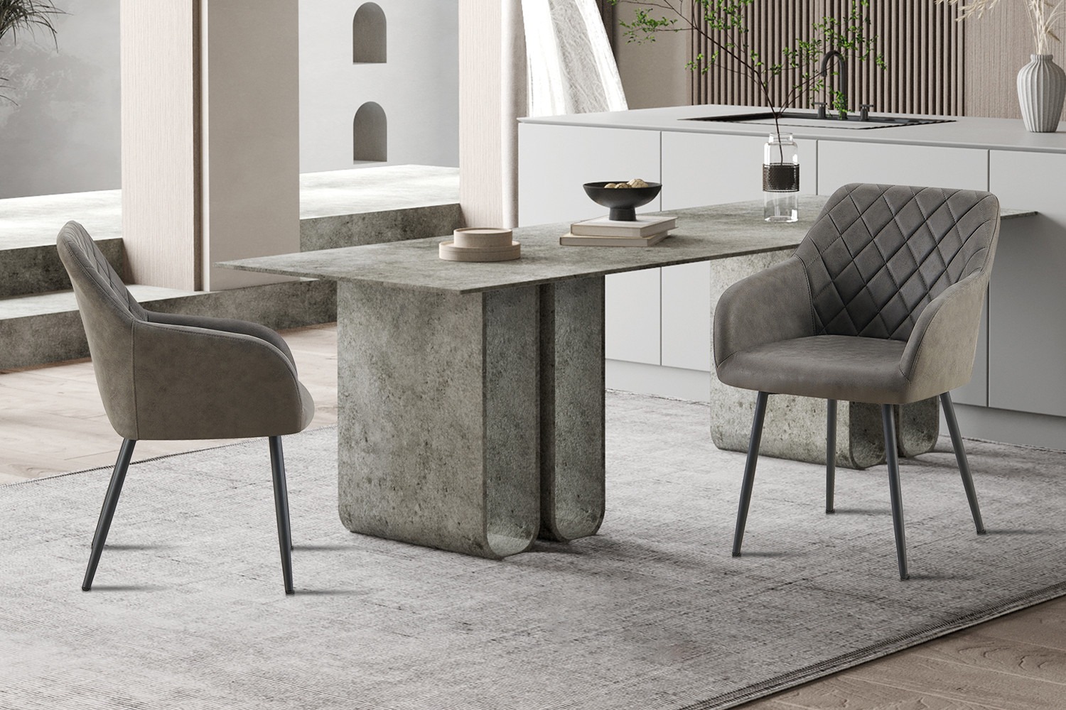 Stoel - Comfortabel - Stijlvol - Grijs