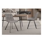 Stoel - Stoffen - Grijs - Montego