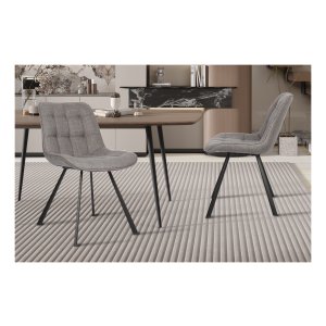 Stoel - Stoffen - Grijs - Montego