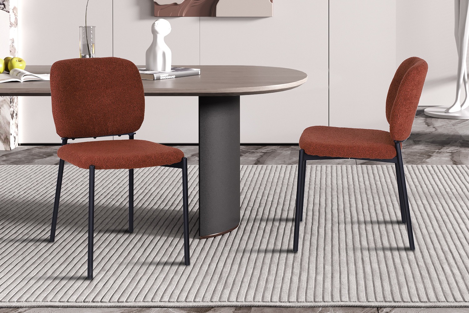 Stoel - Comfortabel - Modern – Roestbruin