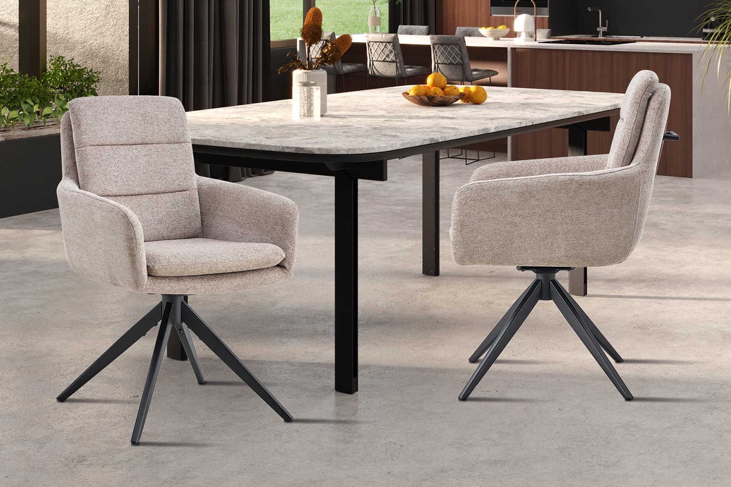 Kantoor - Draaistoel - Stof - Zand - Raven