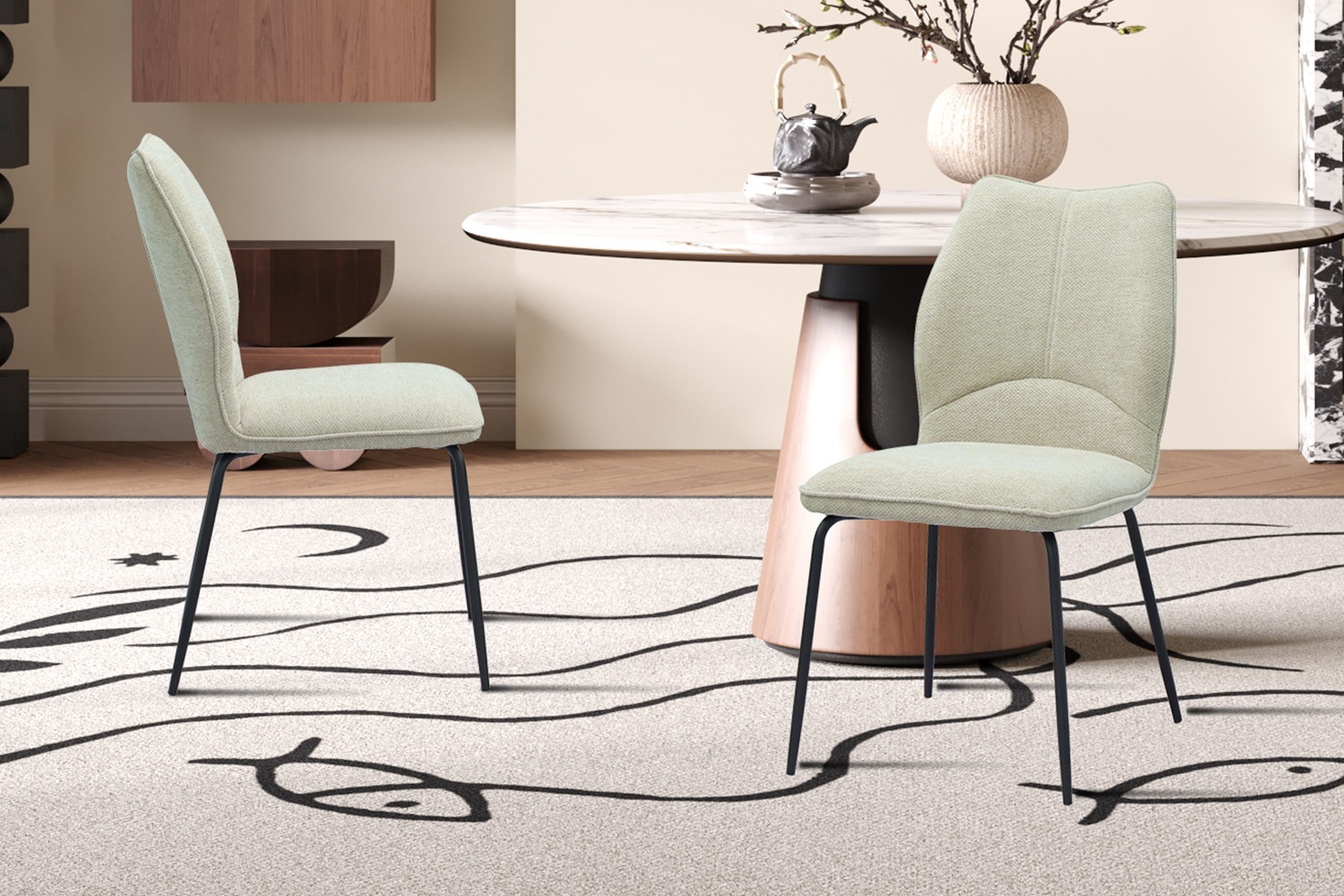 Stoel - Lara - Stof - Ote Sea 140 - Ecru