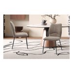 Zandstof Stoel - Comfortabel - Modern - Zandkleurig