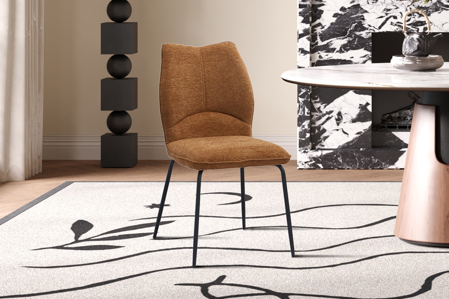 Stoelrugleuning - Comfortabel - Stijlvol - Roest