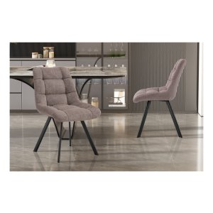 Moderne Stoel - Stof - Comfortabel – Stijlvol - Peper