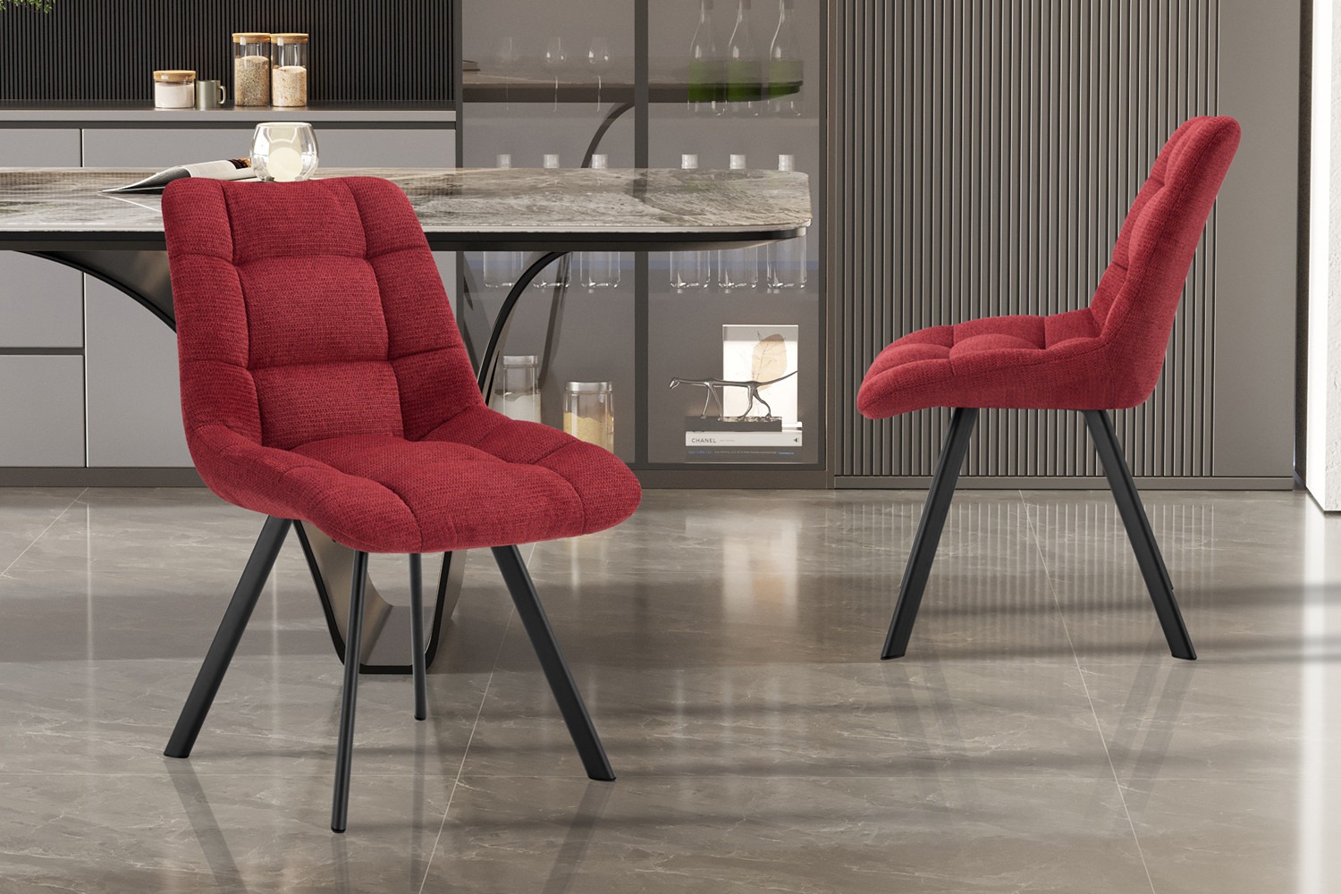 Stoelrugsteun - Ergonomisch - Verstelbaar - Rood