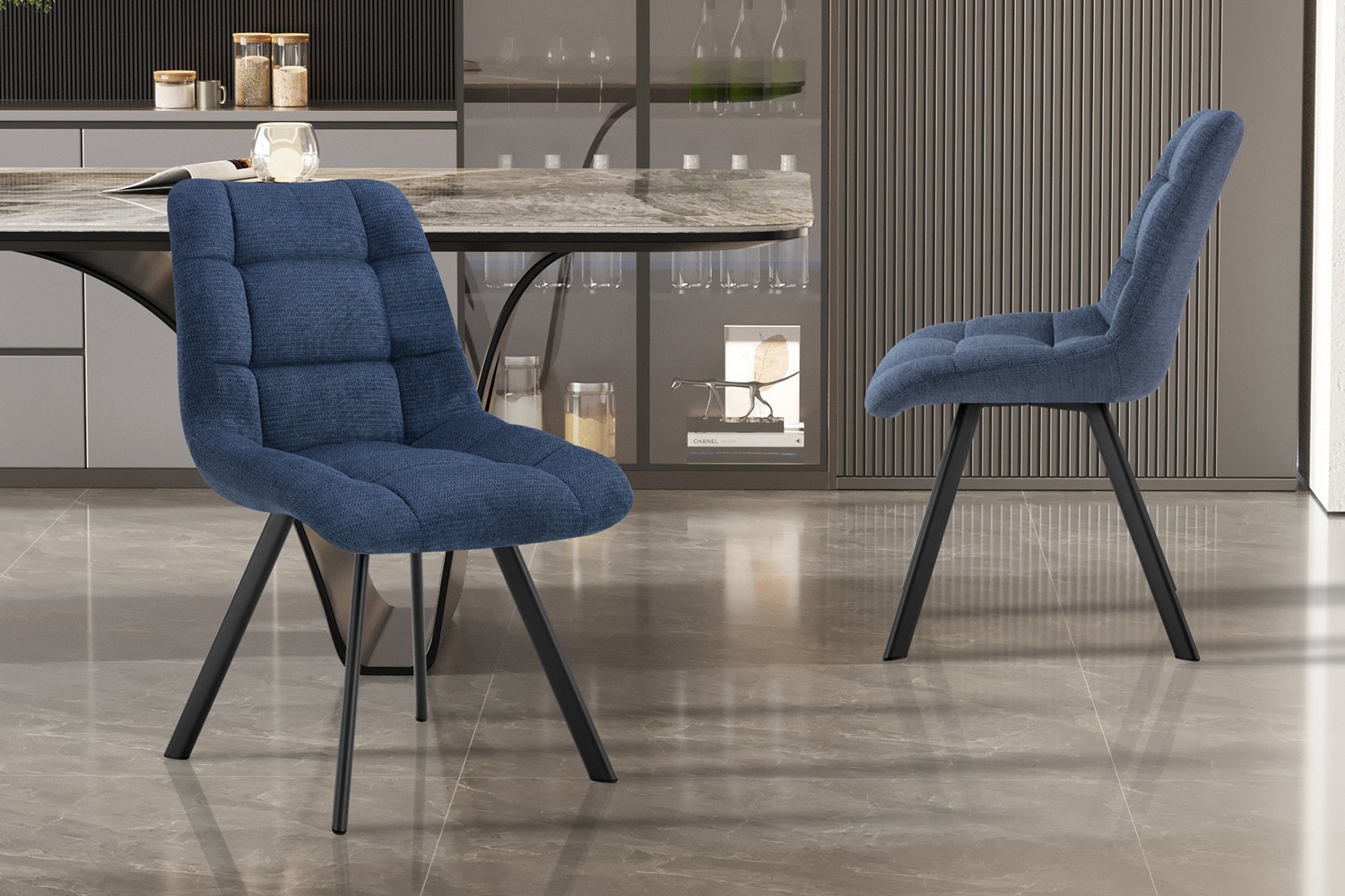 Stoel - Comfortabel - Blauw