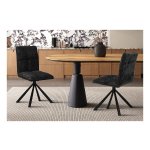 Stoel - Draaibaar - Donkergrijs - Stijlvol