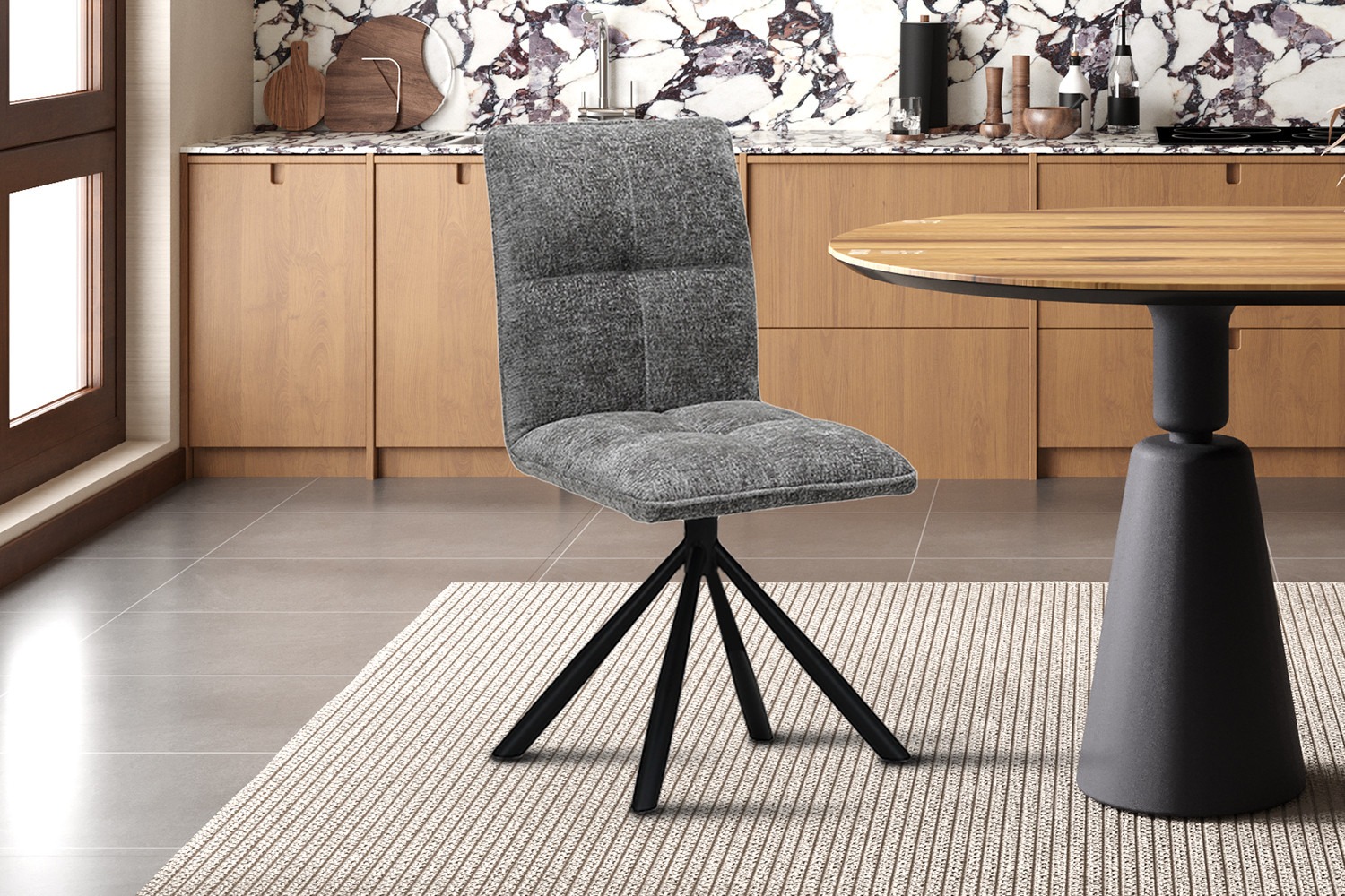 Stoelen - Draaistoel - Verstelbaar - Grijs