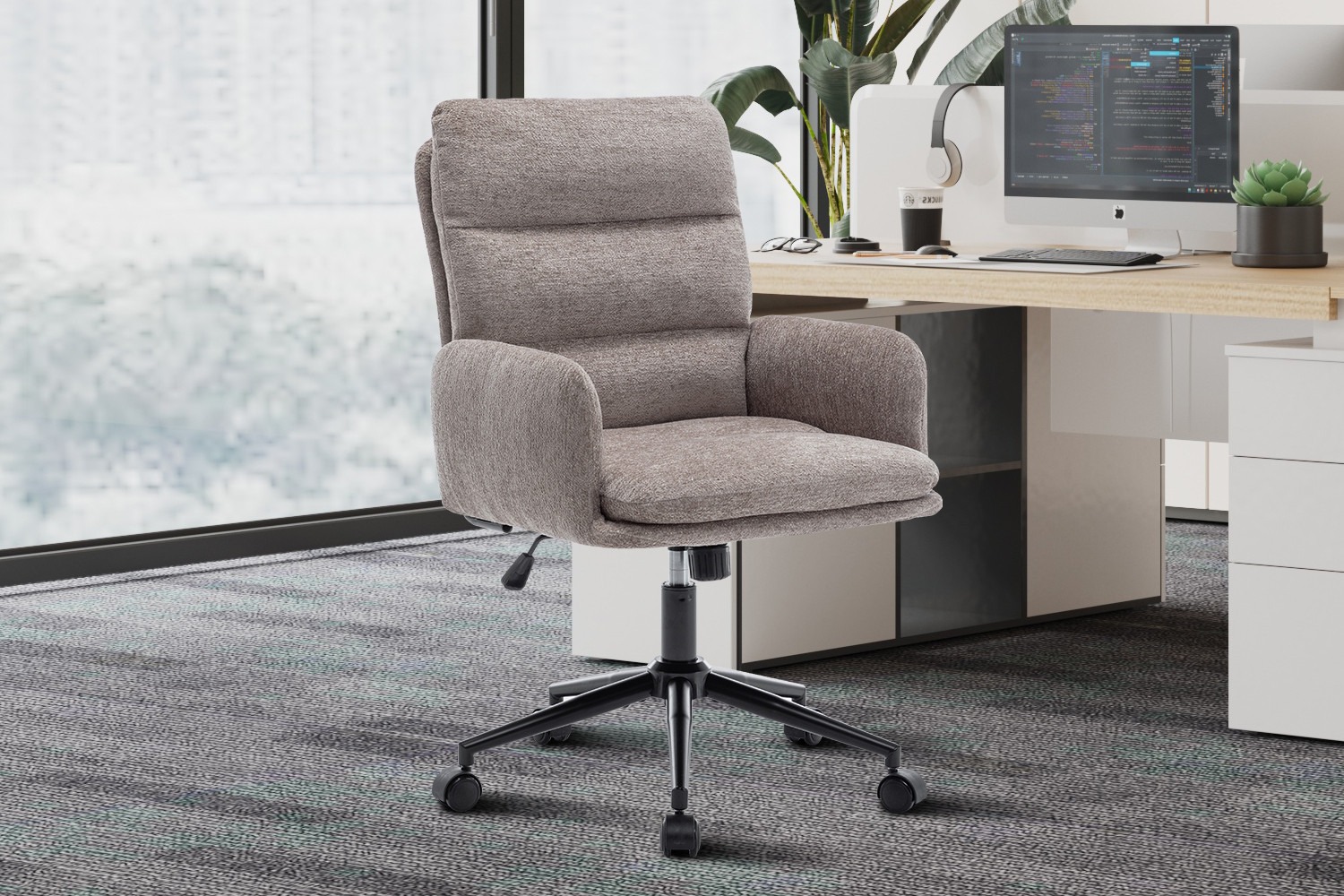 Kantoorstoel - Comfortabel - Stijlvol - Zand