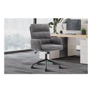 Kantoorstoel - Comfortabel - Stoffen bekleding - Donkergrijs