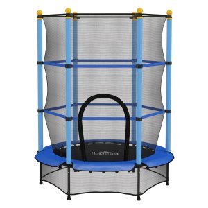 Speelgoed - Trampoline - Veiligheidsnet - Staal - Blauw