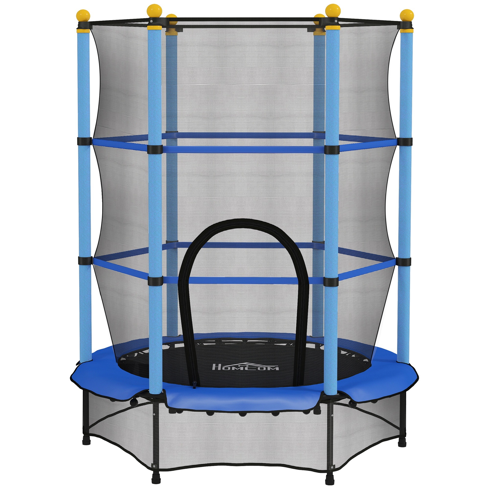 Speelgoed - Trampoline - Veiligheidsnet - Staal - Blauw