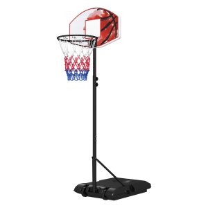 Buitenspeelgoed - Basketbalring - Verstelbaar - Draagbaar - Rood/zwart