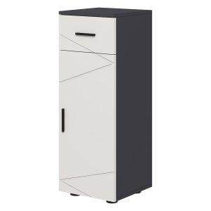 Badkamermeubel - Toiletmeubel - Verstelbare planken - Grijs