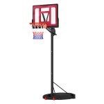 Sport & Outdoor - Basketbalring - Verstelbaar – Met wielen - Rood