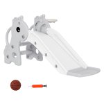 Glijbaan - 3-in-1 - Giraffenvorm - Grijs