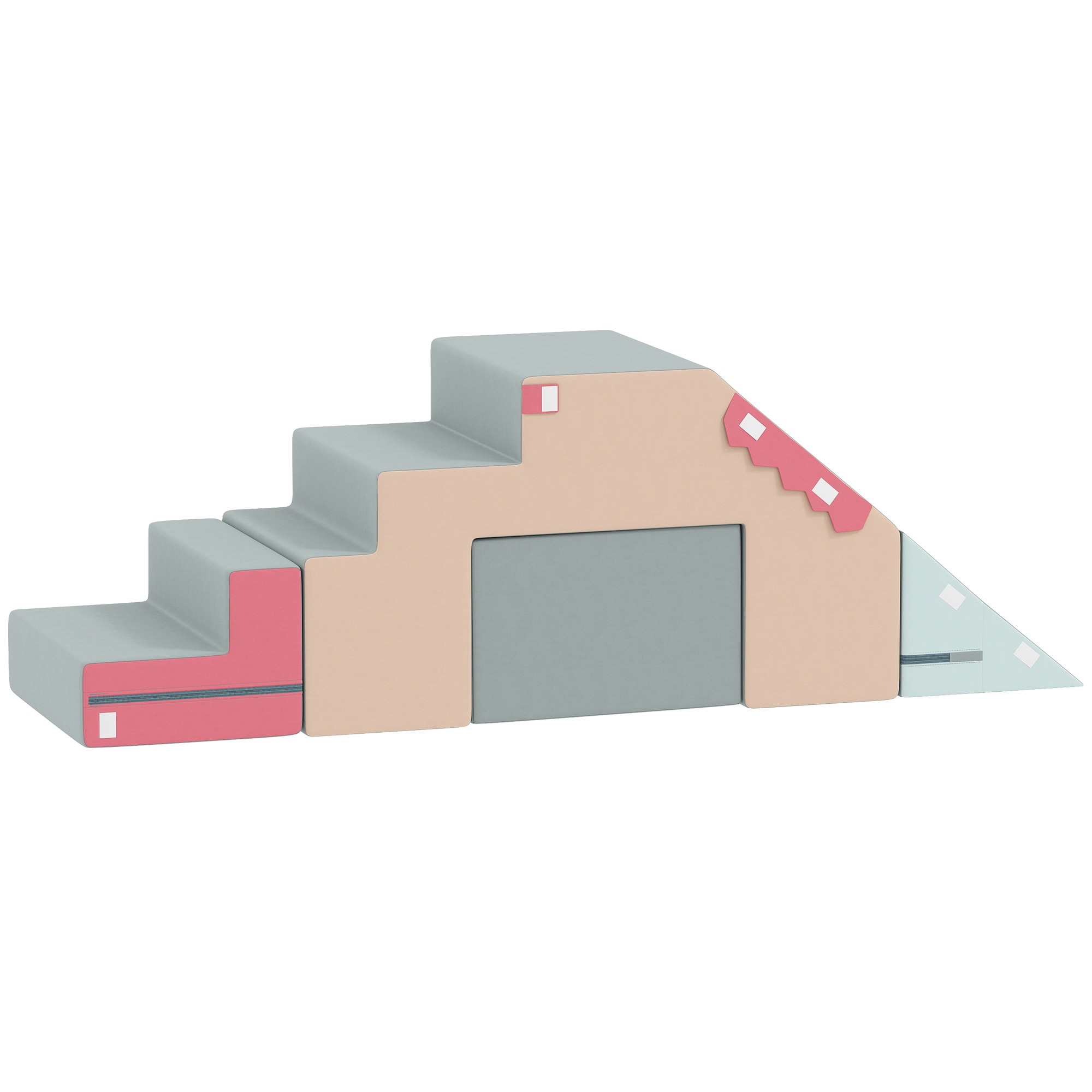 Peuterspeelgoed - Zachte speelblokken - Klimmen & Bouwen - Kleurrijk