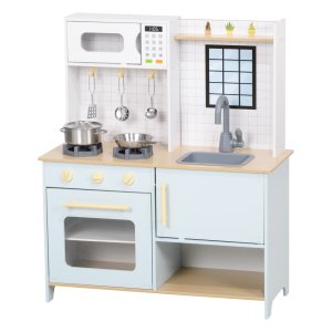 Speelkeuken - Complete set - Magnetron - Blauw