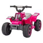 Kindervoertuig - Elektrische quad - LED verlichting - Roze