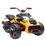 Speelgoed - Kinderauto - Omgekeerd driewieler - MP3-speler - Geel