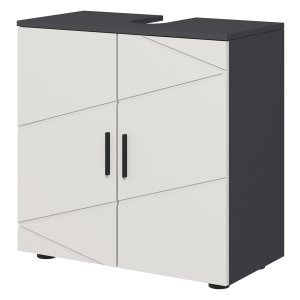 Badkamerkast - Wasbakonderkast - Lichtgrijs Hout