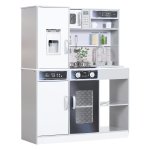 Keukenspeelset - Speelkeukenset - Roestvrijstalen servies – Watercirculatie - Wit