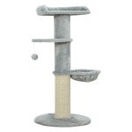 Krabpaal - Sisalpaal - Pluche - Lichtgrijs