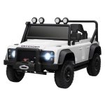 Kinderauto - Elektrisch - Afstandsbediening - LED-lampen - Wit