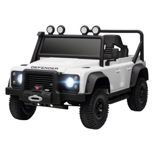 Kinderauto - Elektrisch - Afstandsbediening - LED-lampen - Wit