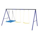 Buitenspeelgoed - Schommelset - Geschikt voor 3 kinderen – Draagvermogen 120 kg - Kleurrijk
