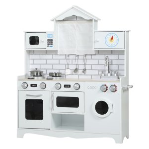 Kinderspeelset - Kinderkeuken - Geluidseffecten - Accessoires - Wit