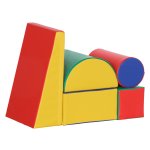 Speelgoedblokken - Zacht & Meerkleurig - Kunstleer & EPE-schuim