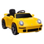 Kinderauto - Elektrisch - MP3-speler, LED-lampen - Geel