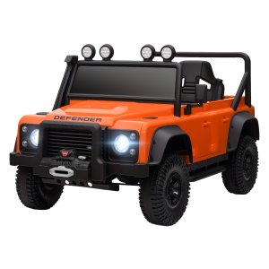 Elektrische kinderauto - Met afstandsbediening en LED-verlichting - Oranje