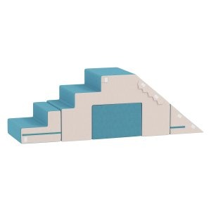 Peuterspeelgoed - Blokkenset - Zacht & Veilig - Beige & Blauw