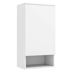 Badkamerkast - verstelbare planken - open vak - wit