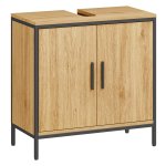 Badkamerkast - Eiken - Verstelbaar rek - Eiken